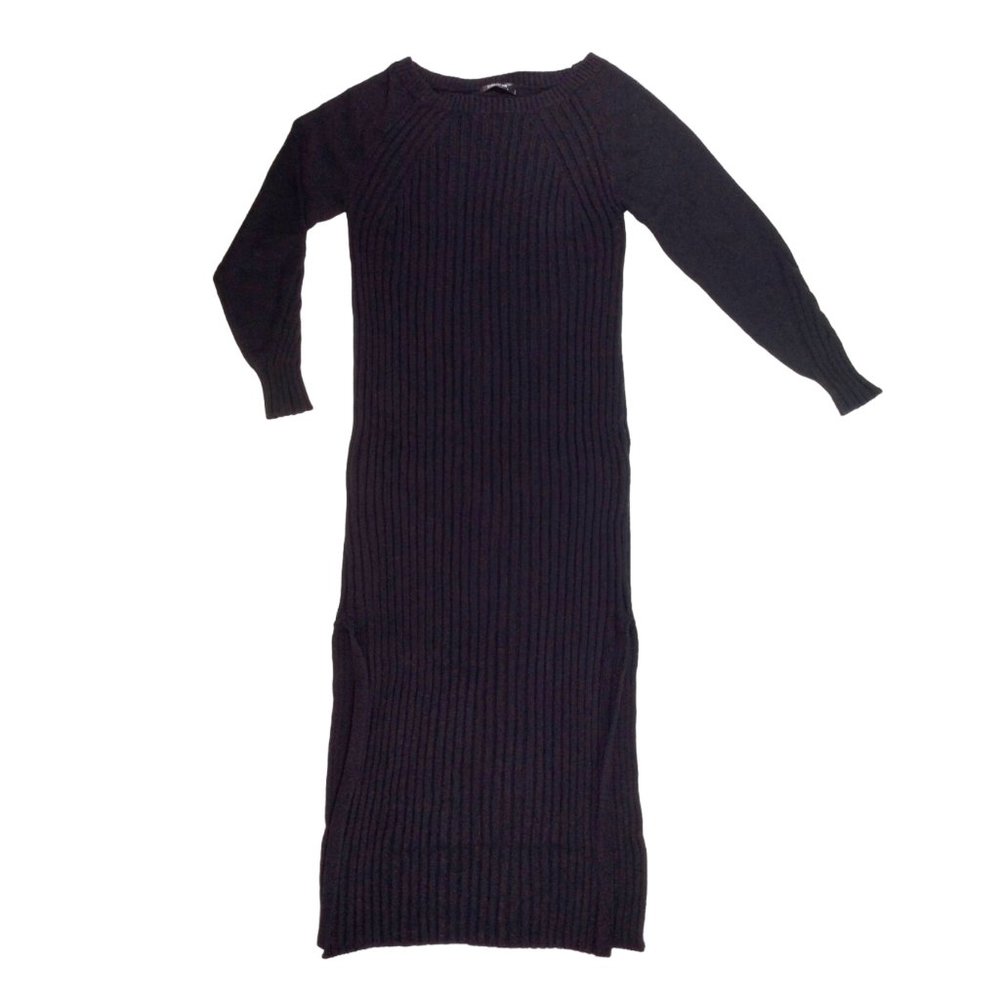 Long Sleeve Knit Bodycon Sweater Dress L *NWT*